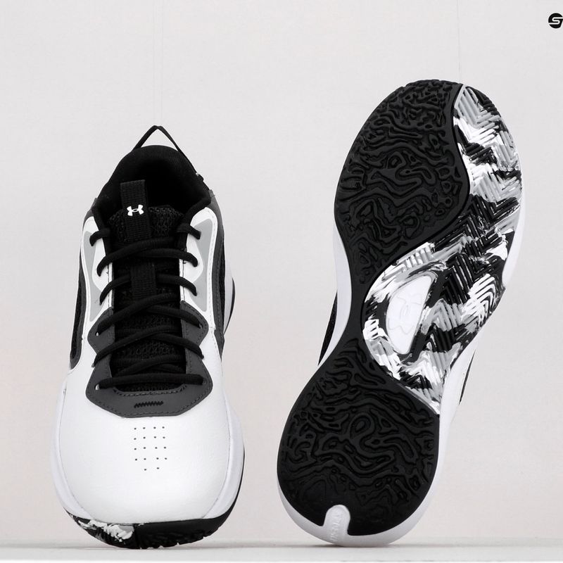 Under Armour Lockdown 6 fehér-szürke férfi kosárlabda cipő 3025616-101 12