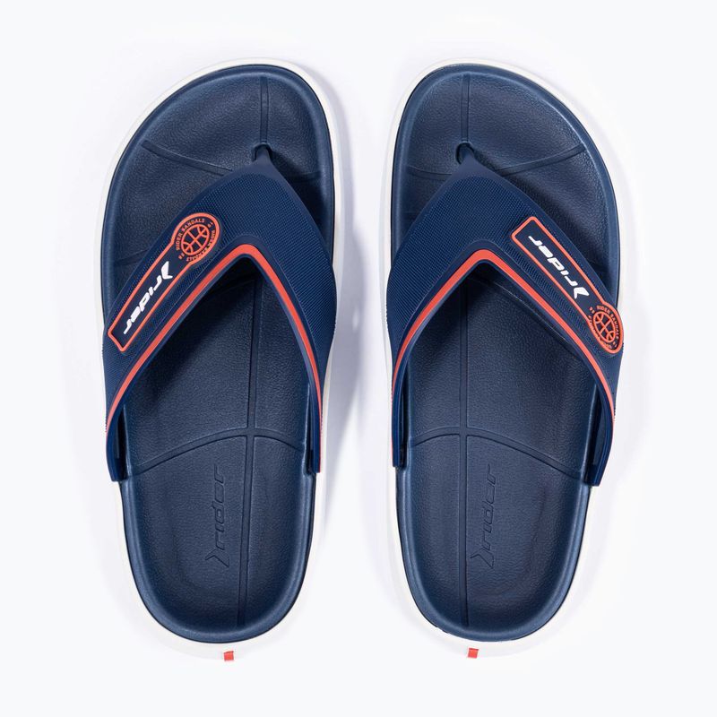 Férfi RIDER Block Thong AD flip flop fehér/kék 11