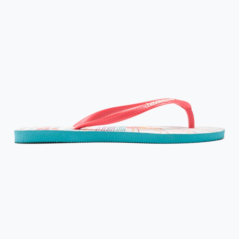 Női Havaianas Slim Local Soul Ibiza szandál piros/kék/narancs 2