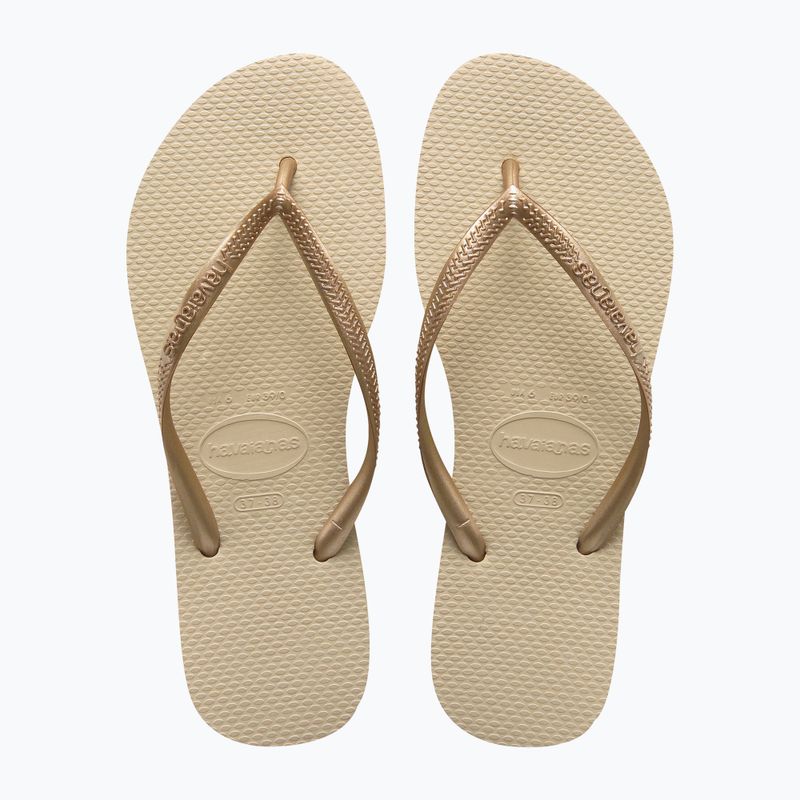 Havaianas Slim sand grey / light golden női flip-flop papucs 10