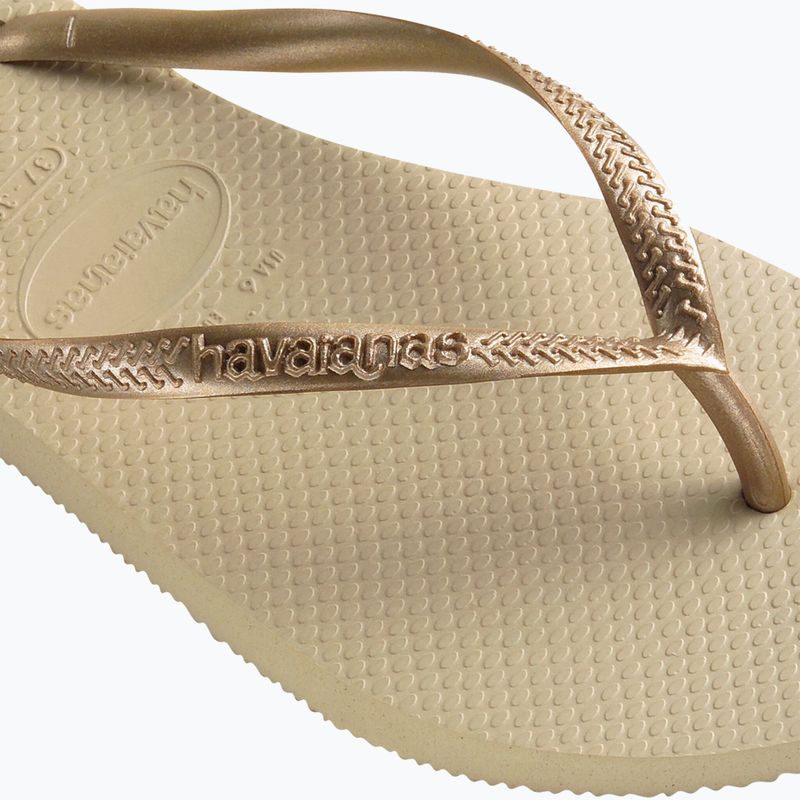 Havaianas Slim sand grey / light golden női flip-flop papucs 12