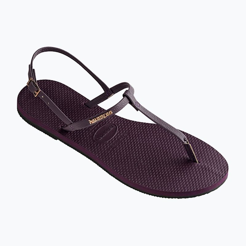 Női Havaianas You Riviera szandálok lila/fekete/arany 10