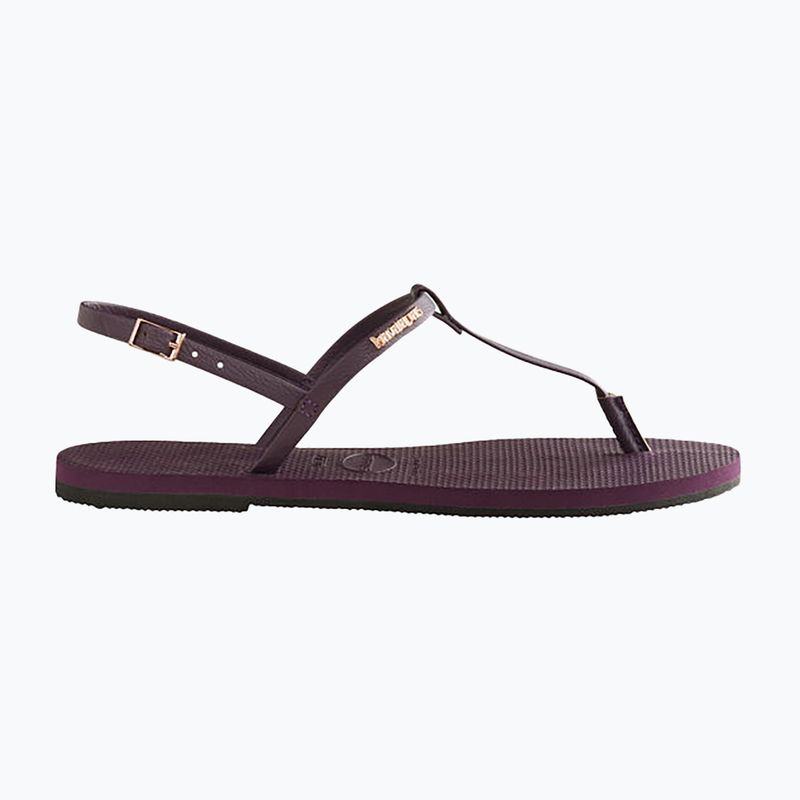 Női Havaianas You Riviera szandálok lila/fekete/arany 11