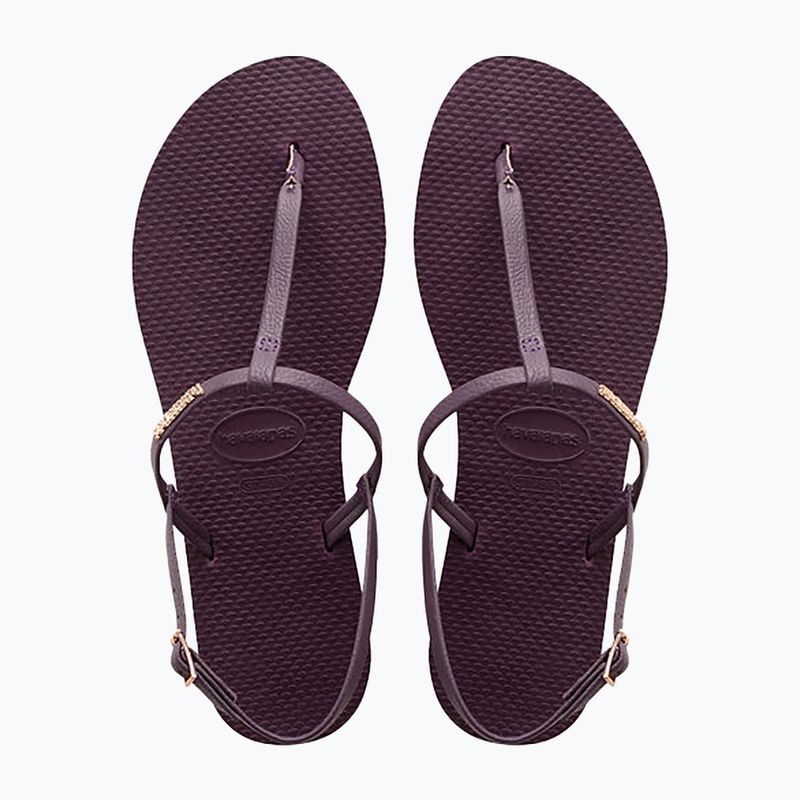 Női Havaianas You Riviera szandálok lila/fekete/arany 12