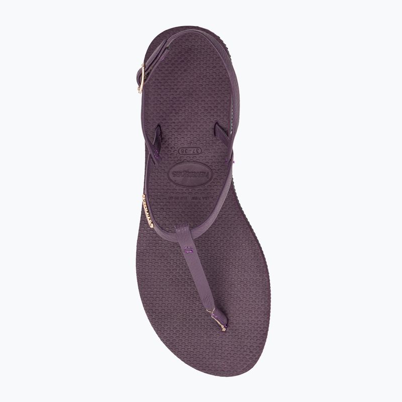 Női Havaianas You Riviera szandálok lila/fekete/arany 6