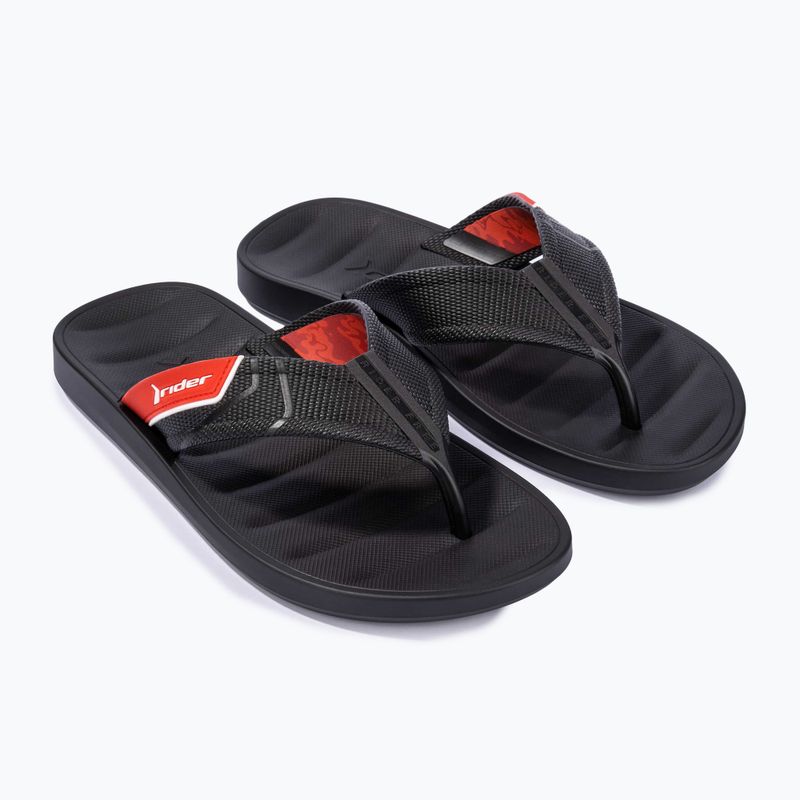 Férfi RIDER Free Mix Tanga flip flop fekete/piros 10