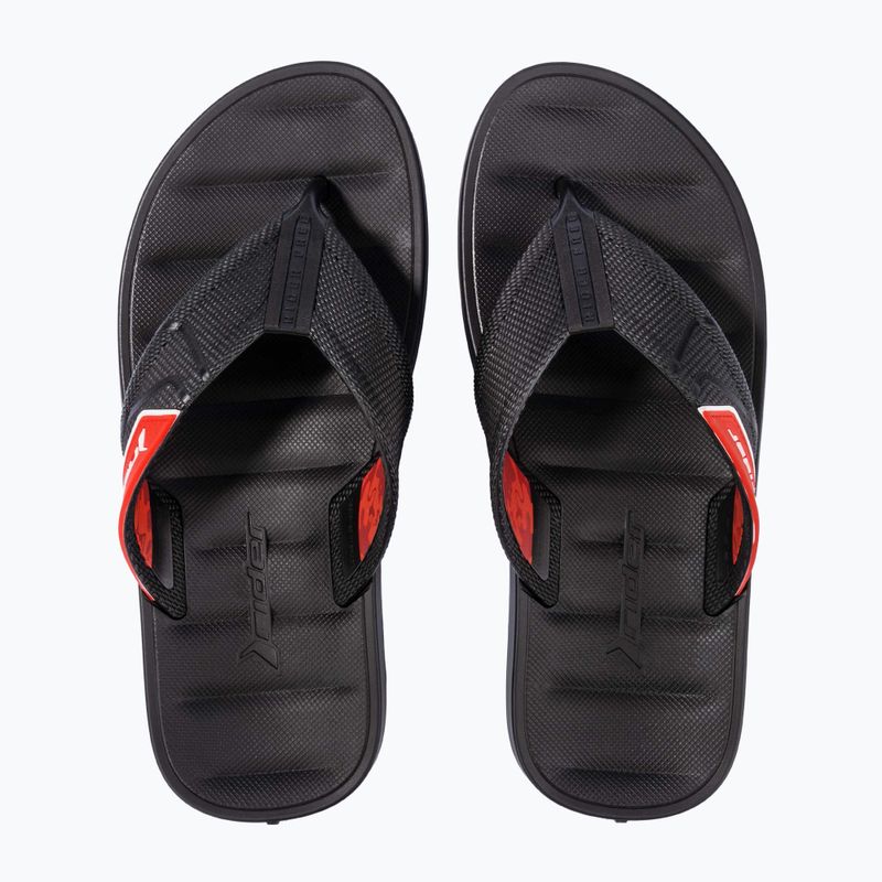 Férfi RIDER Free Mix Tanga flip flop fekete/piros 11