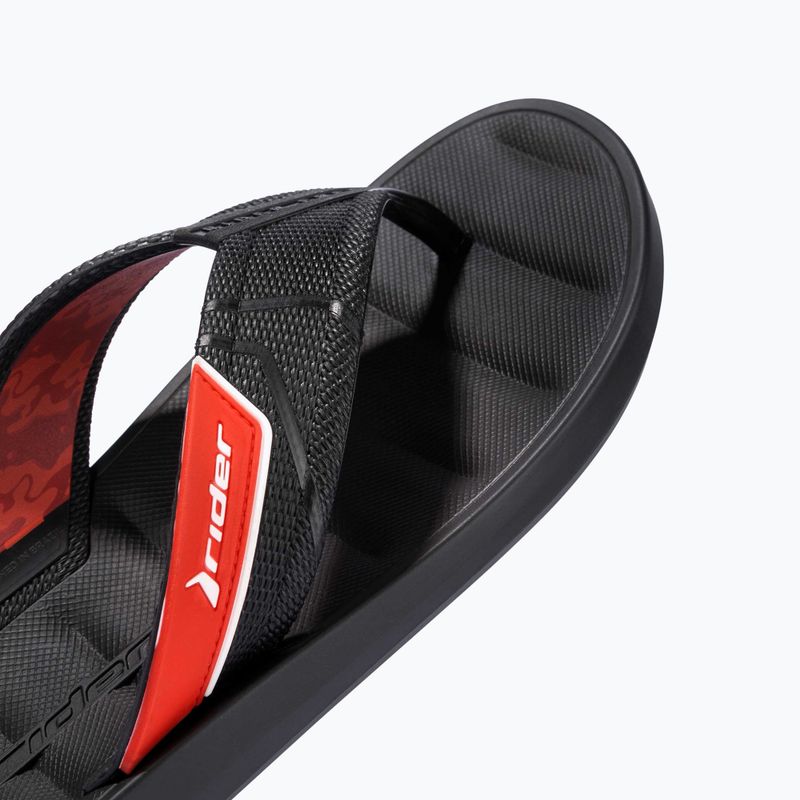 Férfi RIDER Free Mix Tanga flip flop fekete/piros 12