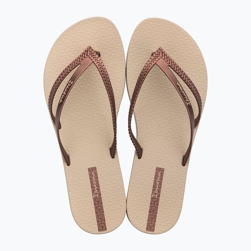 Ipanema Bossa bézs/réz női flip flopok 2