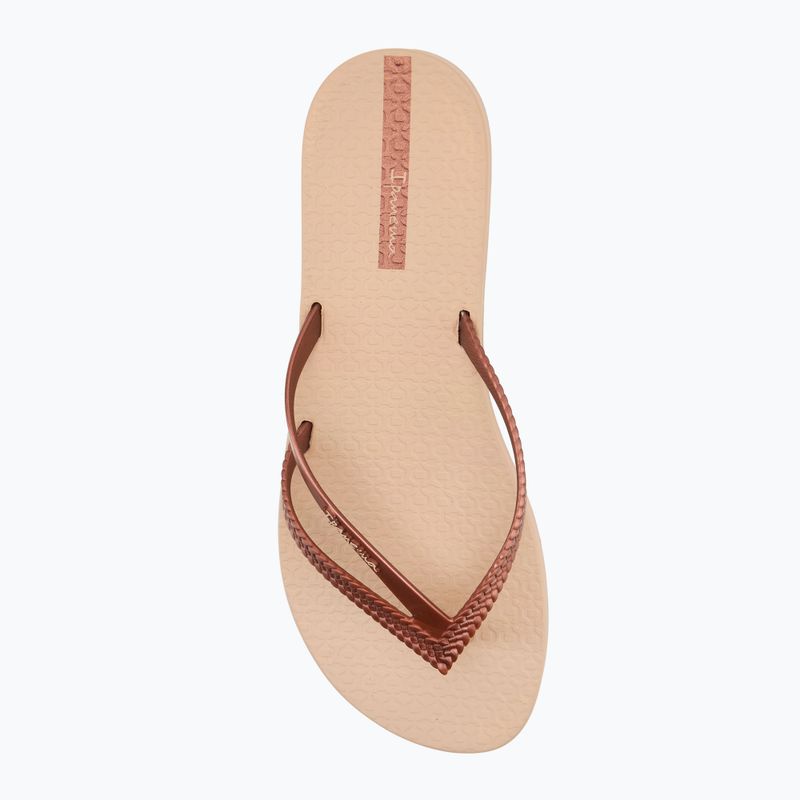 Ipanema Bossa bézs/réz női flip flopok 5