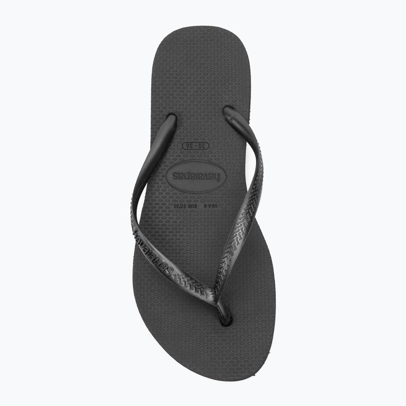 Női Havaianas Slim Platform flip flopok fekete 5