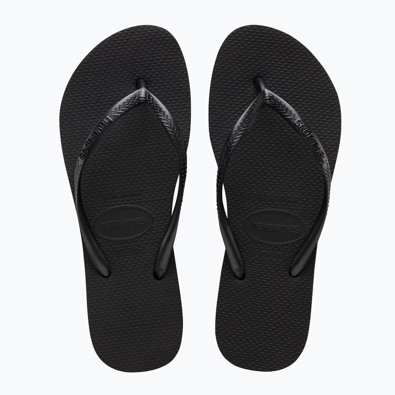 Női Havaianas Slim Platform flip flopok fekete 3