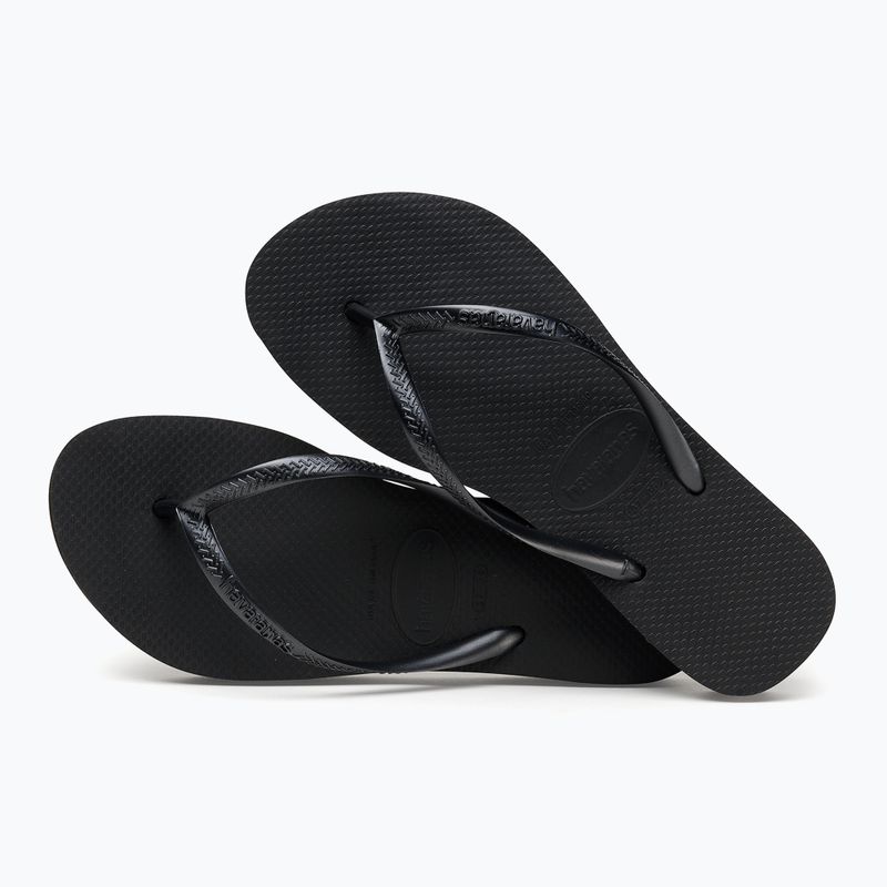 Női Havaianas Slim Platform flip flopok fekete 4