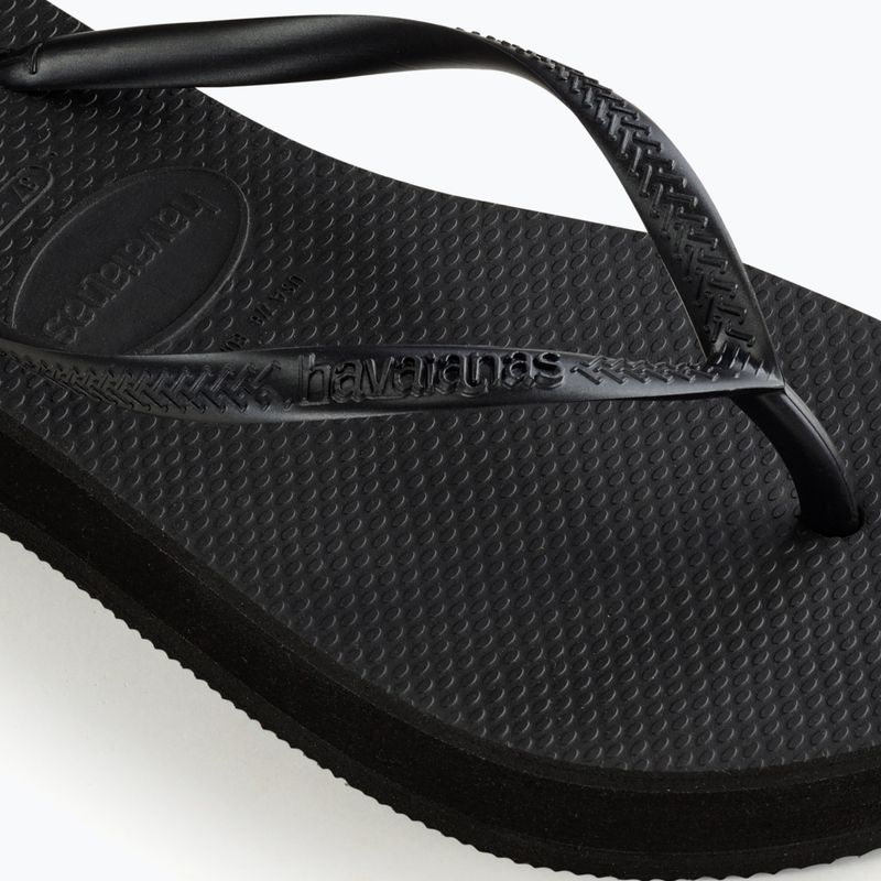 Női Havaianas Slim Platform flip flopok fekete 5