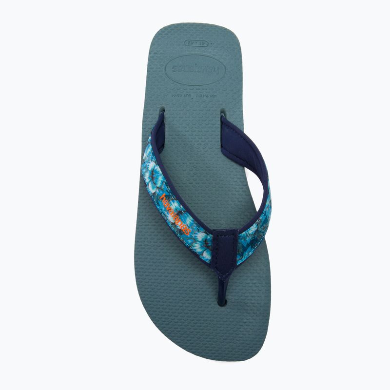 Férfi Havaianas Surf Material ezüst/kék flip flopok 6