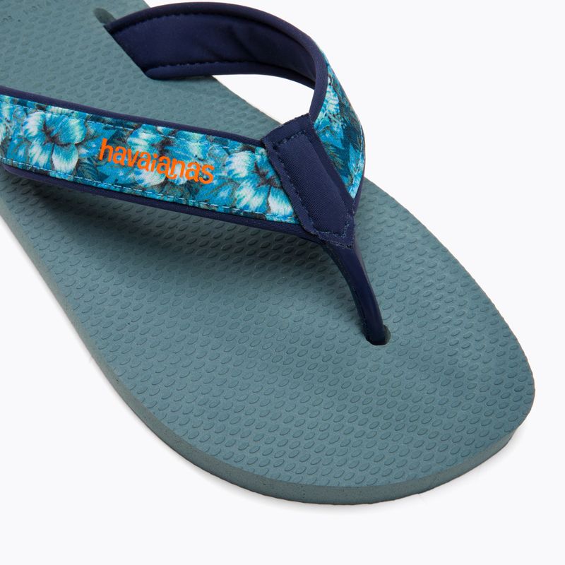 Férfi Havaianas Surf Material ezüst/kék flip flopok 7