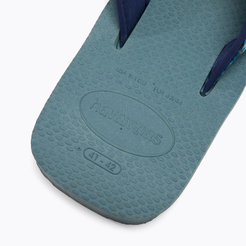 Férfi Havaianas Surf Material ezüst/kék flip flopok 9