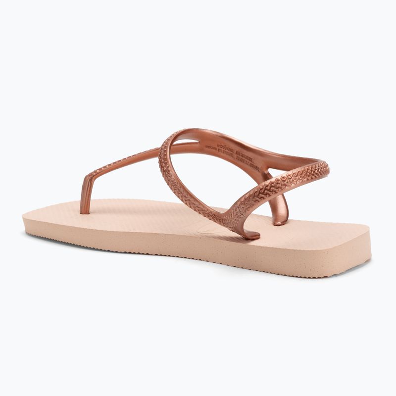 Női Havaianas Flash Urban balett rózsaszín/aranypiros szandálok 3