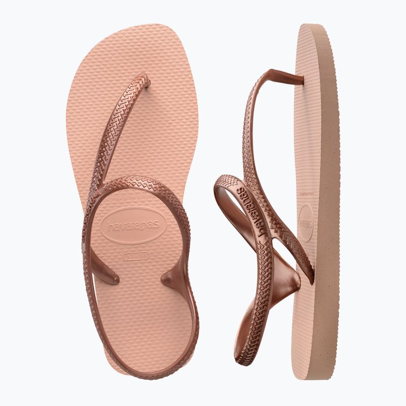 Női Havaianas Flash Urban balett rózsaszín/aranypiros szandálok 4