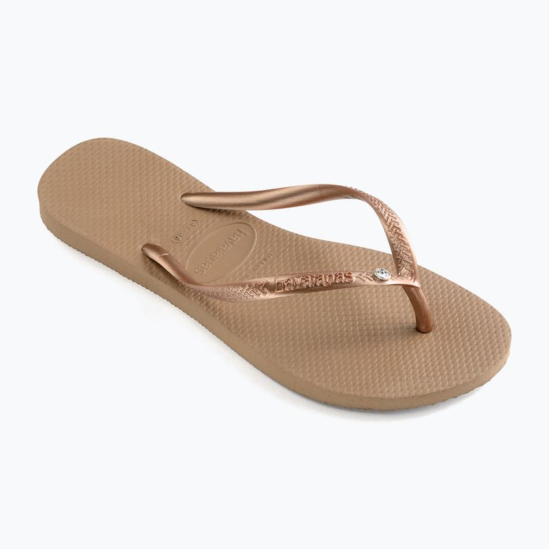 Havaianas Slim Crystal Sw II rode gold női flip-flop papucs 9