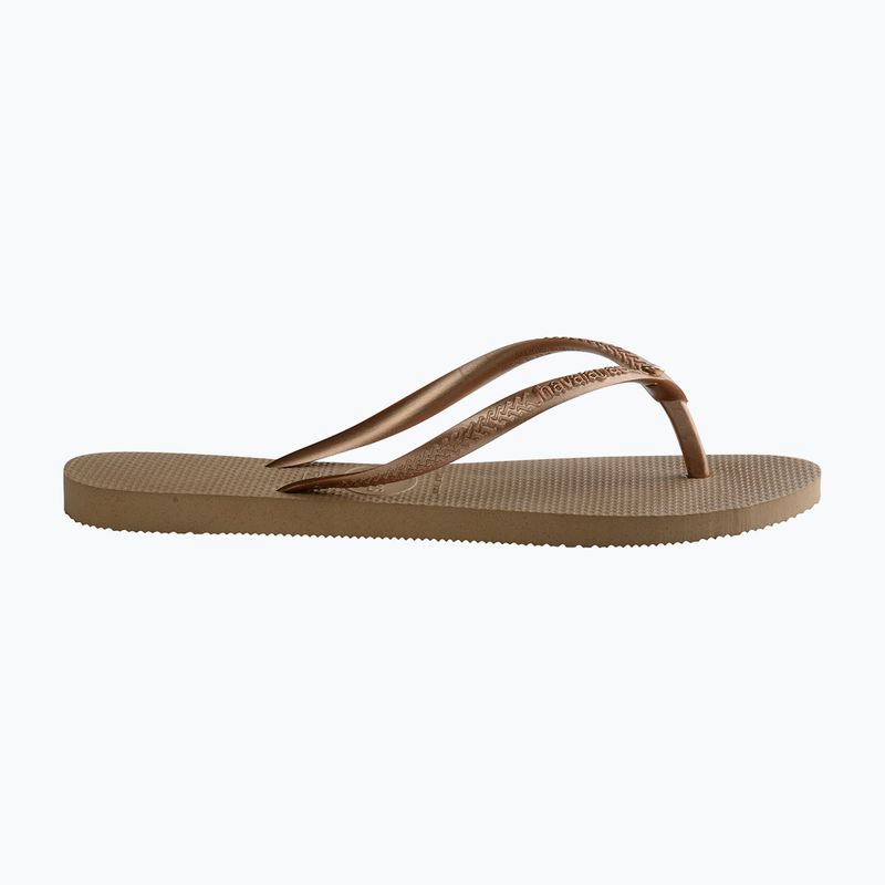 Havaianas Slim Crystal Sw II rode gold női flip-flop papucs 10