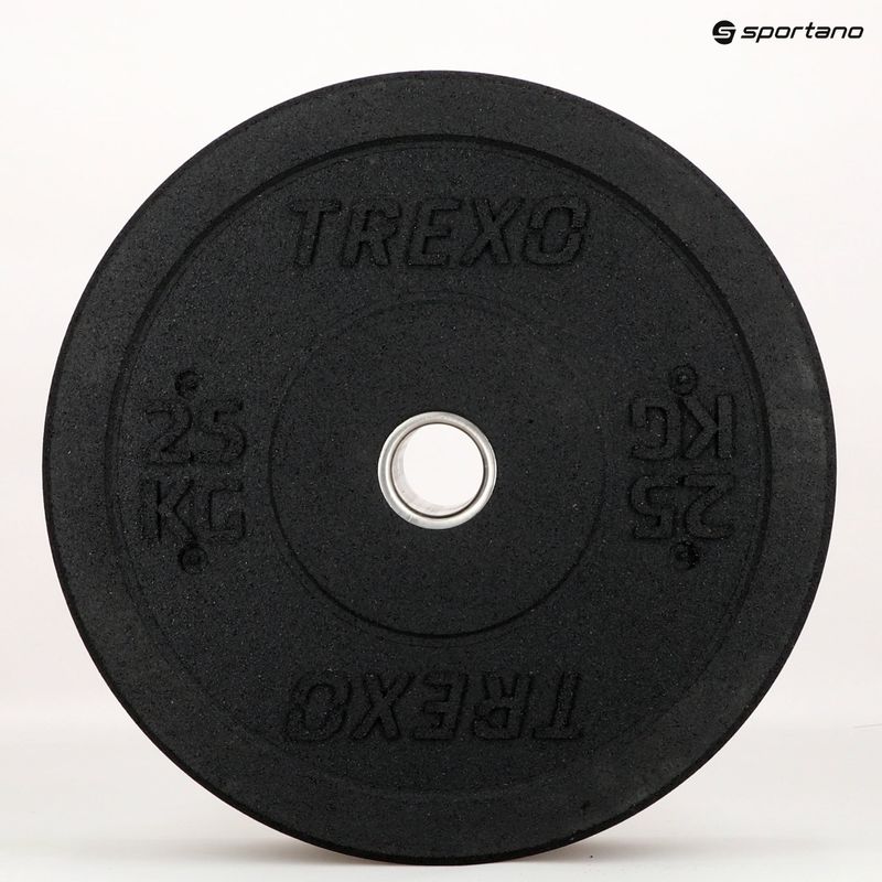 XTREXO fekete bumper olimpiai súlytárcsa 25 kg TRX-BMP025 11