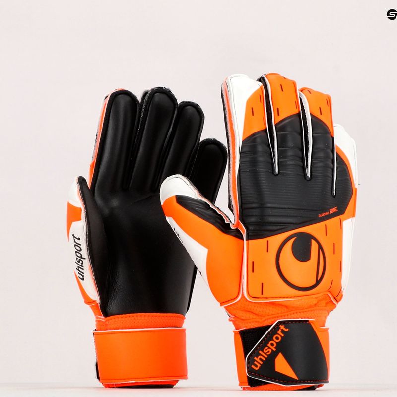 Uhlsport Soft Resist+ Flex Frame kapuskesztyű narancssárga és fehér 101127401 9