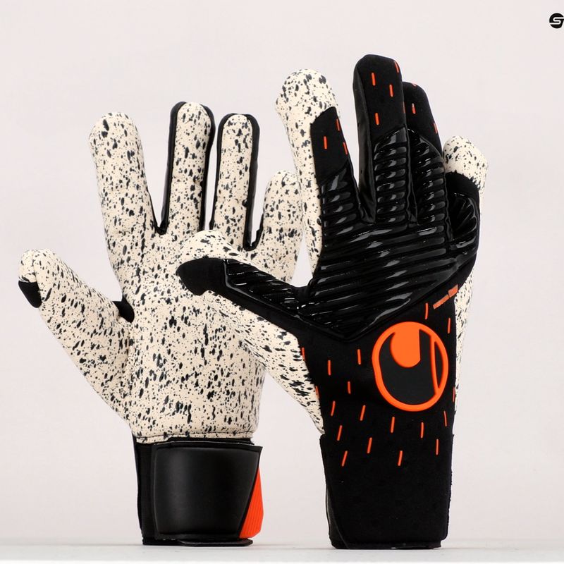 Uhlsport Speed Contact Supergrip+ Hn kapuskesztyű fekete-fehér 101126101 9