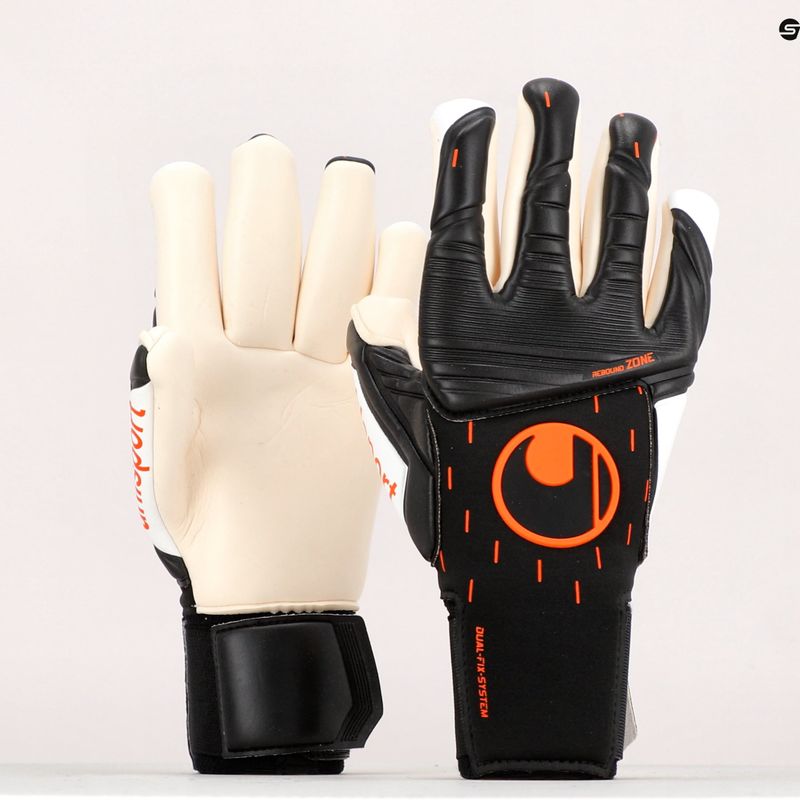 Uhlsport Speed Contact Absolutgrip Finger Surround kapuskesztyű fekete-fehér 101126301 9