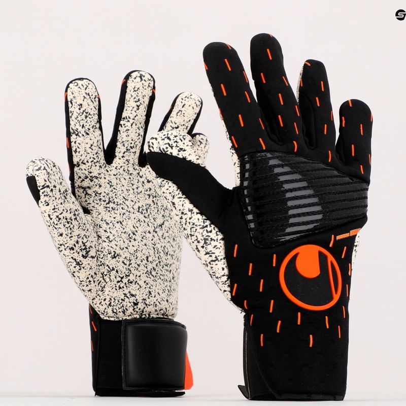Uhlsport Speed Contact Supergrip+ Reflex kapuskesztyű fekete-fehér 101125901 9