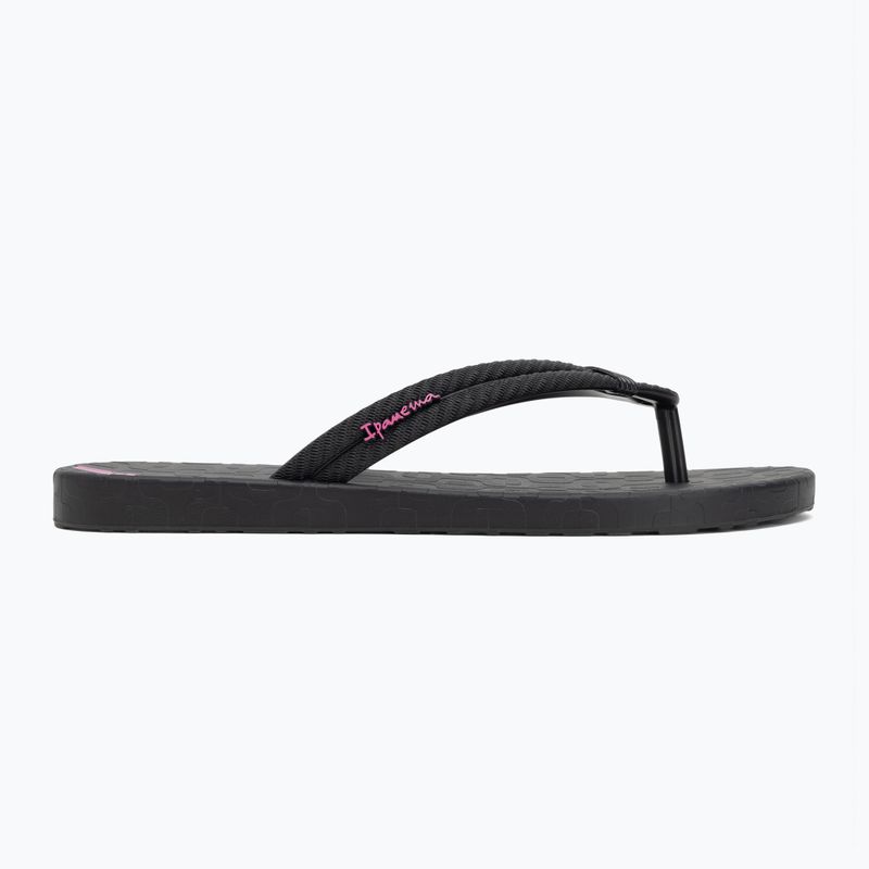 Ipanema Diversa fekete/lila női flip flopok 2