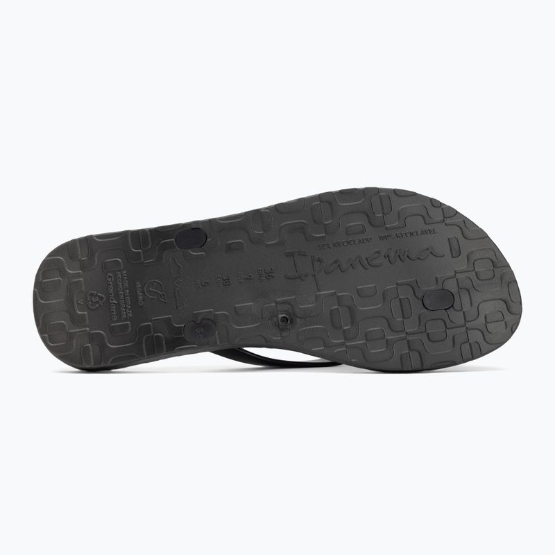 Ipanema Diversa fekete/lila női flip flopok 4
