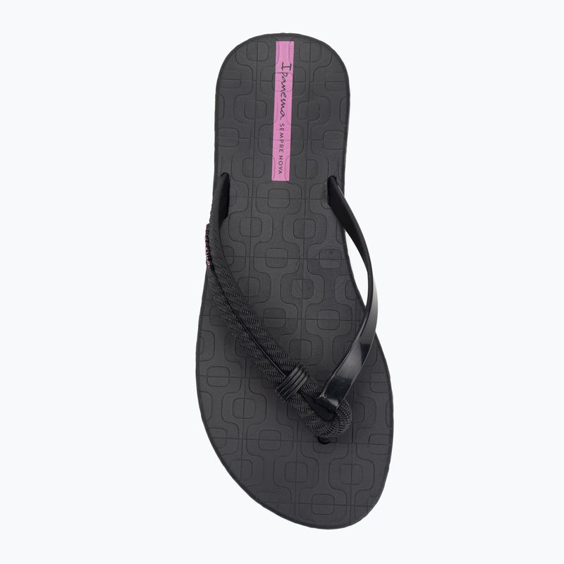 Ipanema Diversa fekete/lila női flip flopok 5