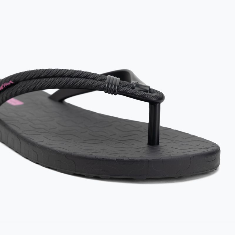 Ipanema Diversa fekete/lila női flip flopok 7