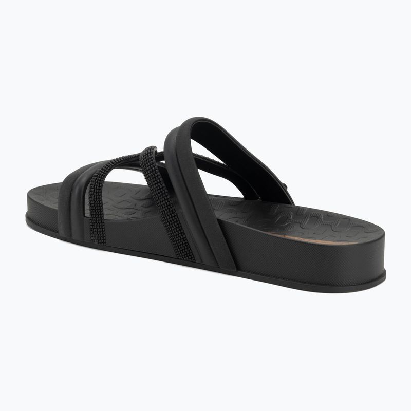 Női Ipanema Walk Slide flip-flopok fekete/fekete/barna 3
