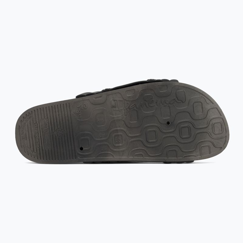 Női Ipanema Walk Slide flip-flopok fekete/fekete/barna 4