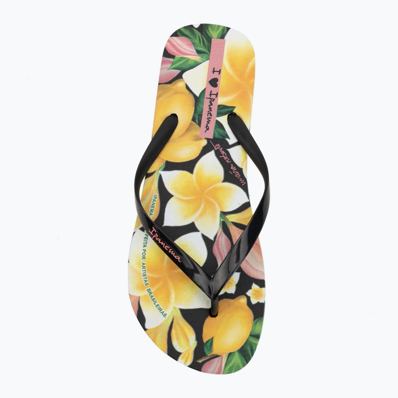 Női flip-flop papucsok Ipanema Arte black/yellow/pink 5