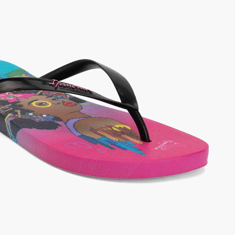 Női flip-flop papucsok Ipanema Graffiti V pink/black/blue 7