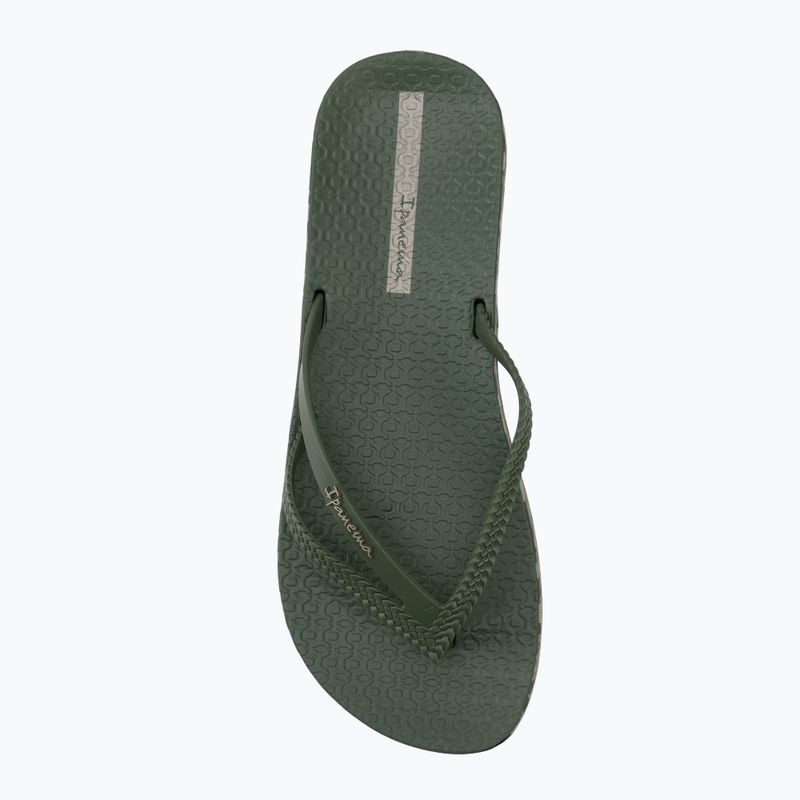 Női flip-flop papucsok Ipanema Bossa Soft V green/gold 5