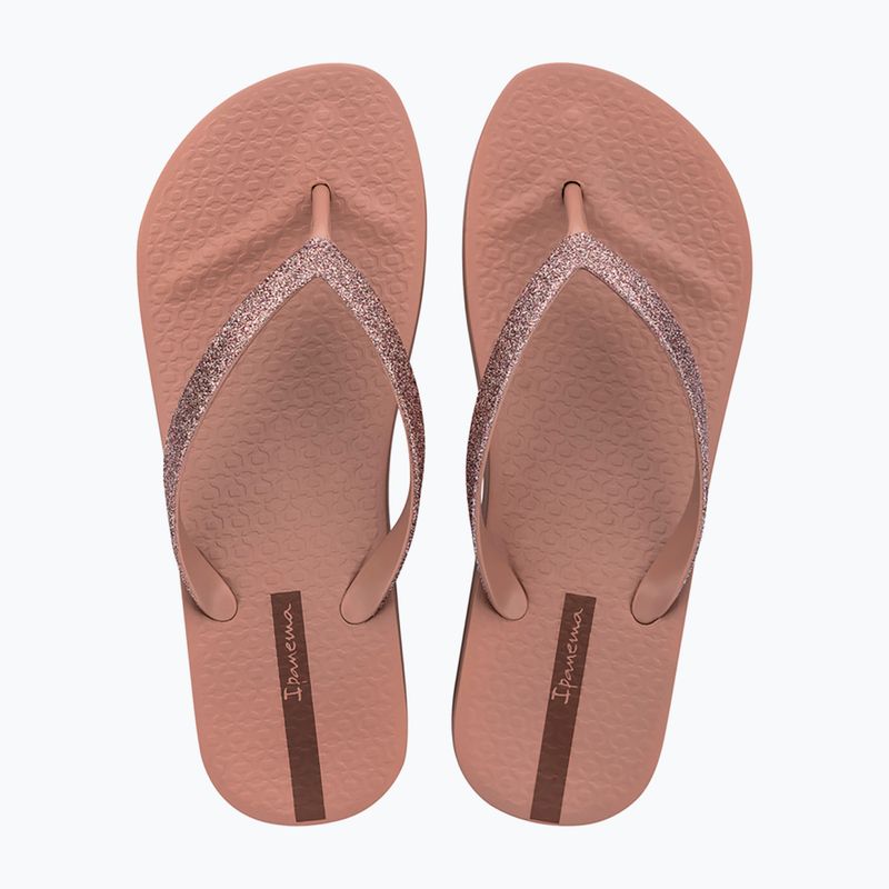 Női flip-flop papucsok Ipanema Mesh Chic Plat brown/glitter 2