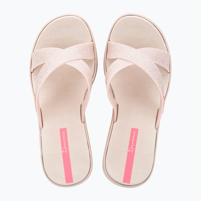Női papucsok Ipanema High Fashion II Slide beige/glitter/pink 2