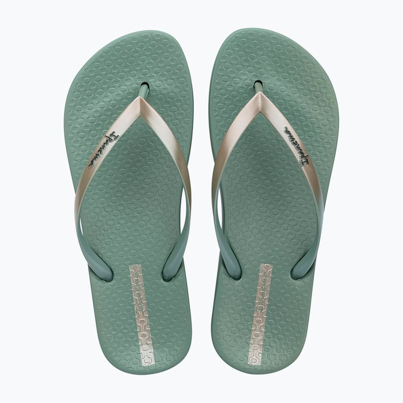 Női flip-flop papucsok Ipanema Anat Connect II green/gold 2