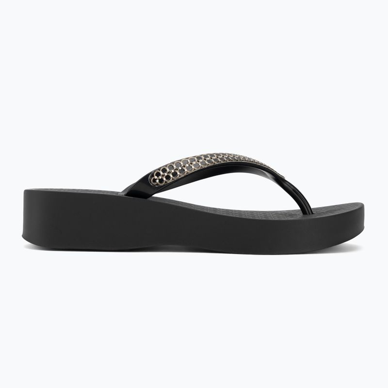 Női flip-flop papucsok Ipanema Mesh XI Plat black/black/gold 2