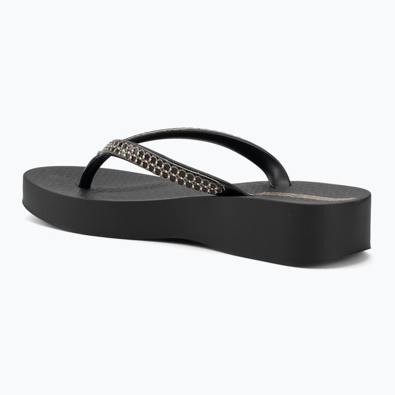 Női flip-flop papucsok Ipanema Mesh XI Plat black/black/gold 3