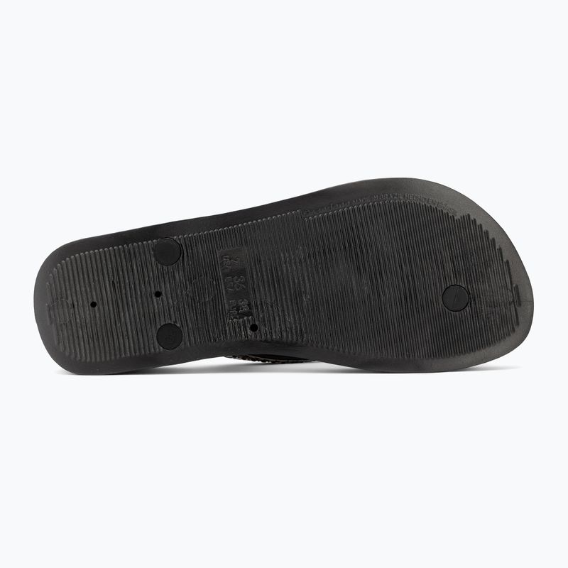 Női flip-flop papucsok Ipanema Mesh XI Plat black/black/gold 4