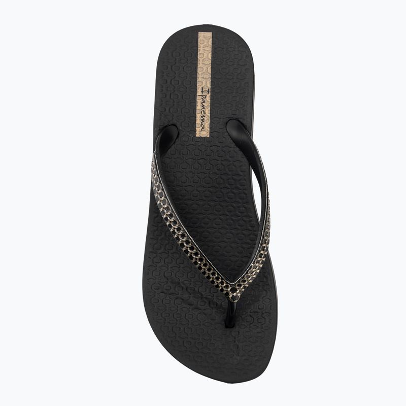 Női flip-flop papucsok Ipanema Mesh XI Plat black/black/gold 5