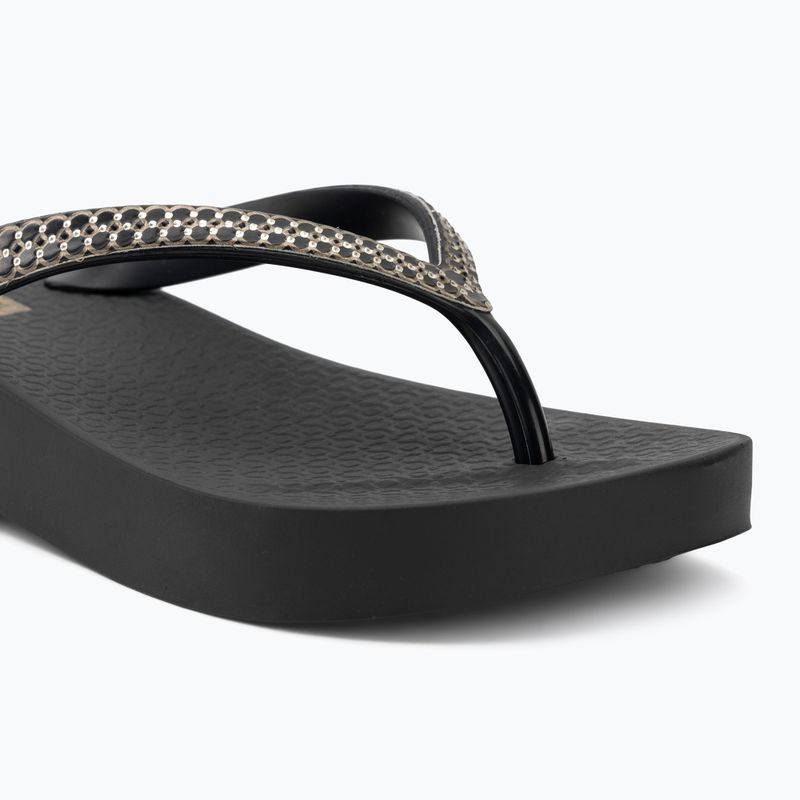 Női flip-flop papucsok Ipanema Mesh XI Plat black/black/gold 7