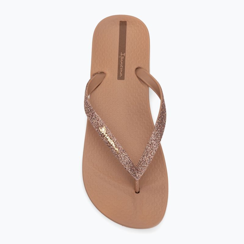 Női flip-flopok Ipanema Anatomica Lolita brown/glitter brown 5