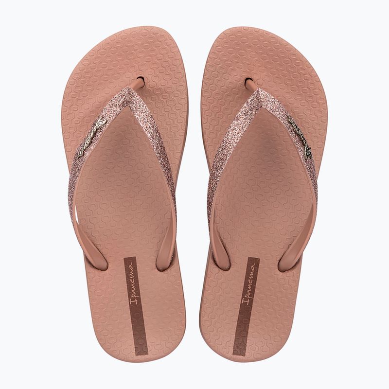 Női flip-flopok Ipanema Anatomica Lolita brown/glitter brown 2