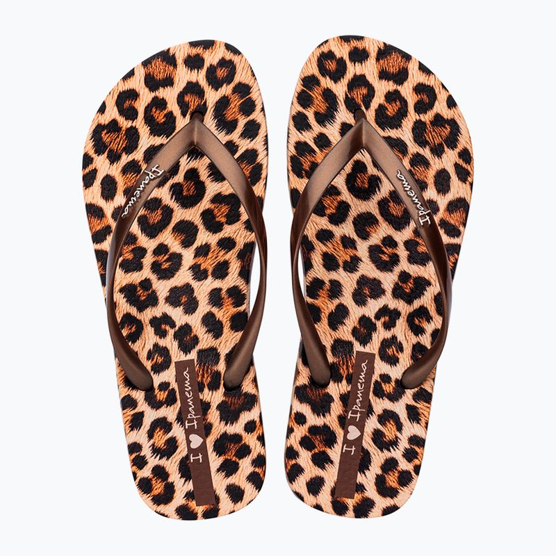 Női flip-flop papucsok Ipanema Animal Print beige/bronze/bronze 2